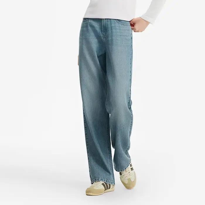 Jean large vintage délavé Semir pour femme – Confortable et tendance, idéal pour le quotidien et le