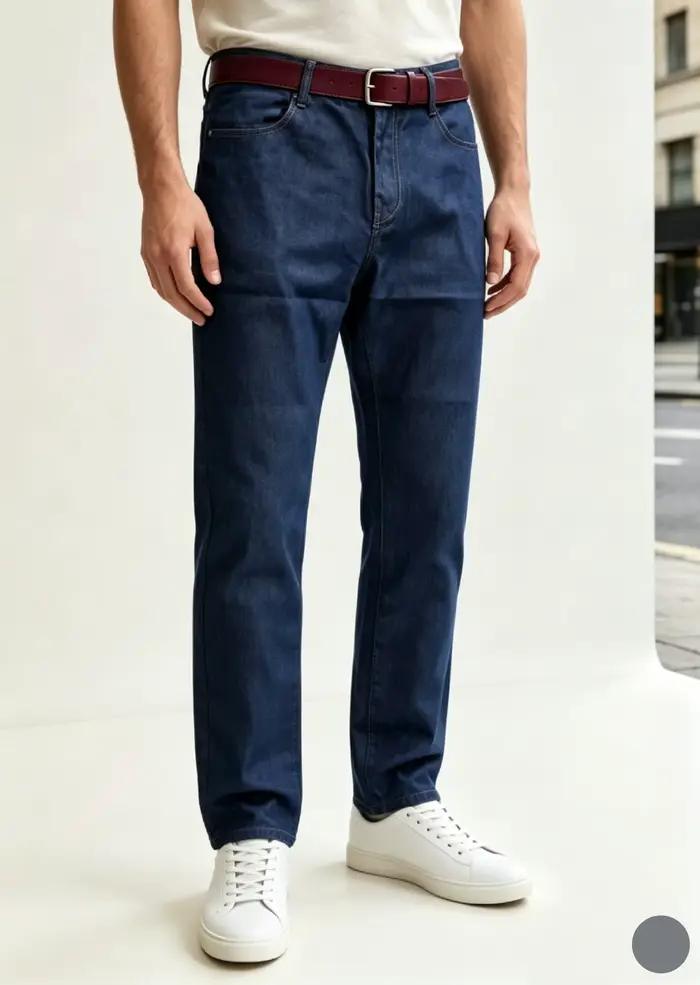 Jeans droits pour hommes, nouvelle collection 2025, pantalon slim extensible confortable et doux, en