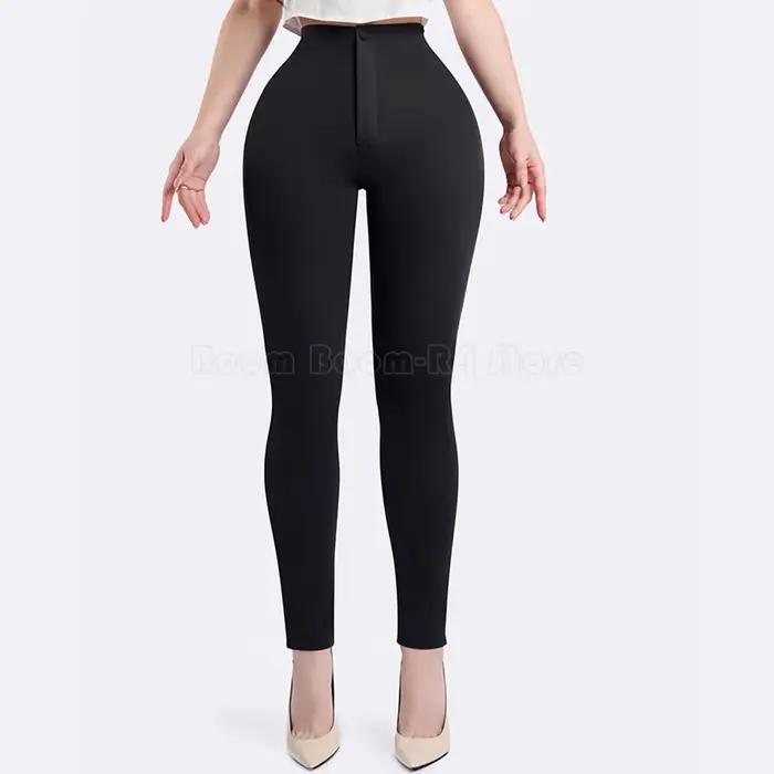 Pantalon taille haute à jambes fines pour femmes, contrôle du ventre, Push-Up, pantalon de gymnastiq