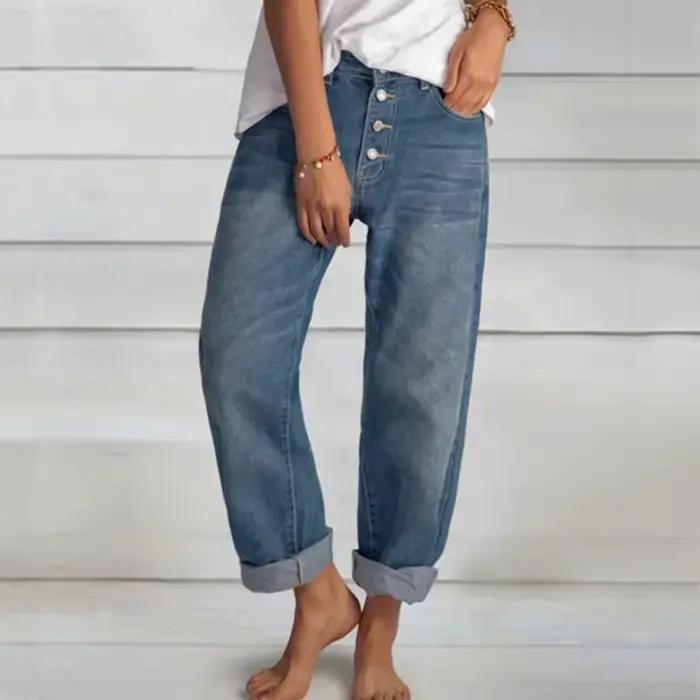 Jeans taille haute à jambe large pour femmes, pantalons droits, mode rétro, grande taille, vêtements