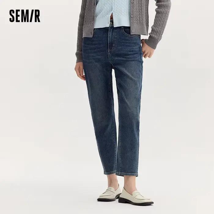 Semir jean femme pantalon minimaliste automne 2025 nouveau pantalon conique polyvalent