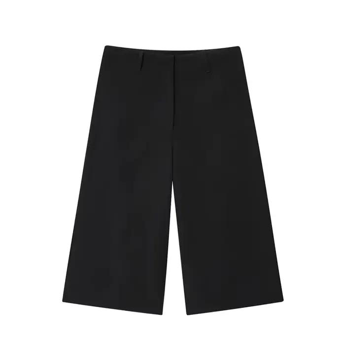 Short court noir pour femme, Simple, décontracté et à la mode, capacité de banlieue, personnalité po