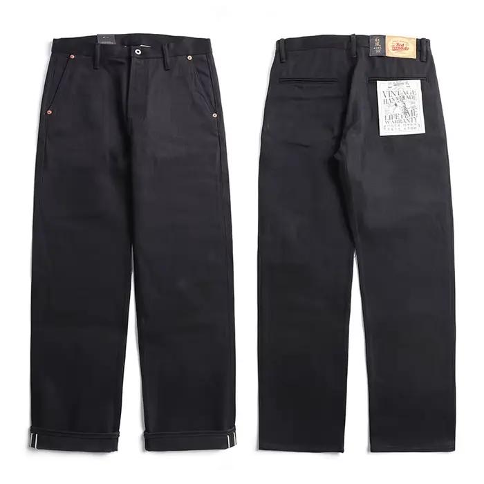 DN-0002 Rock Can Roll Vintage 14oz Indigo Selvage mn fjMens Casual Ch37Raw Denim Jean Pantalon Taill