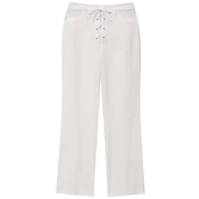HXAO 2025 pantalons pour femmes pantalon blanc jean femmes nœud à lacets taille moyenne pantalon éva