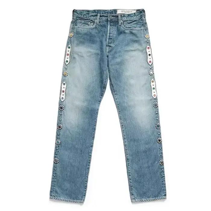 KAPITAL Hirata et Hiroshi 24SS ensemble de rivets classiques diamant Vintage jean décontracté Cowboy