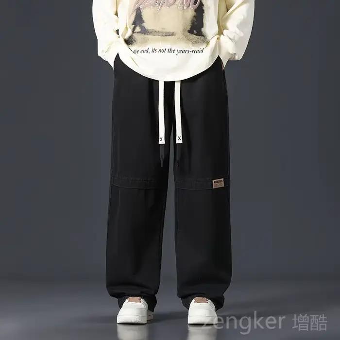 Jean Droit Ample à Jambes Larges pour Homme, Vêtement de Loisirs, 8XL, 7XL, Nouvelle Collection 2024