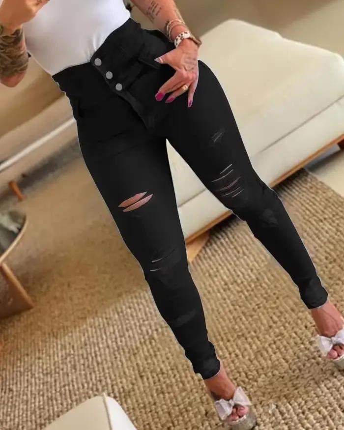 Pantalon crayon jean femme décontracté en denim épais pour printemps été kalenmos pantalon longueur cheville style y2k