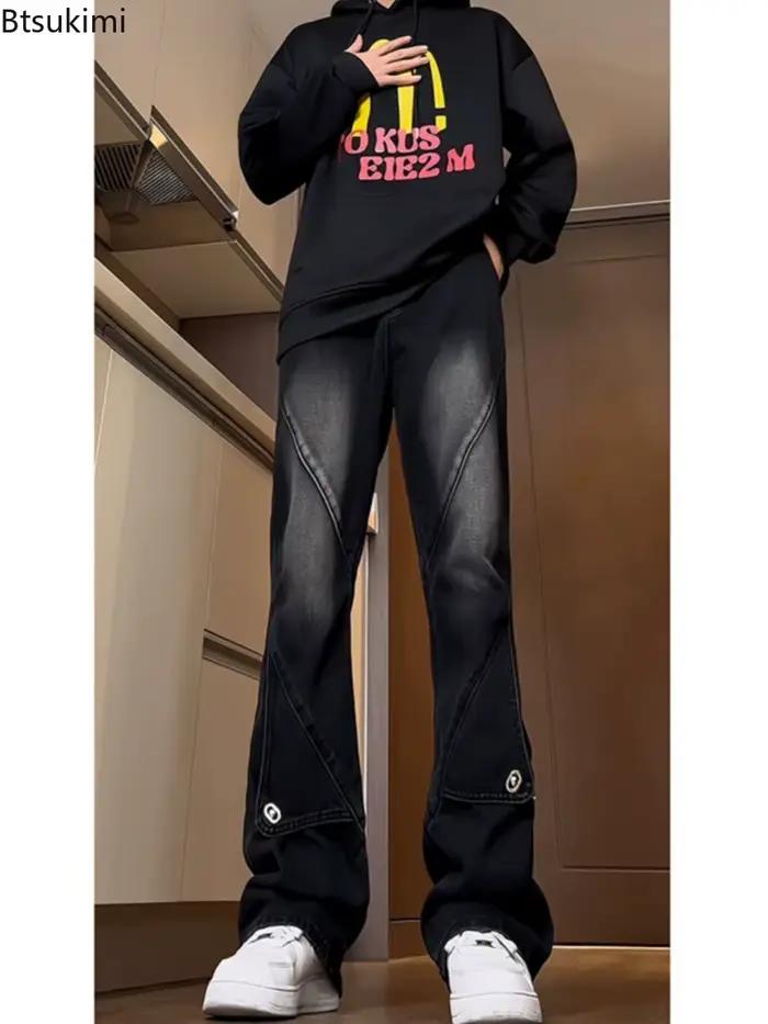 Nouveau Jean Cargo Baggy Noir Gothique pour Homme