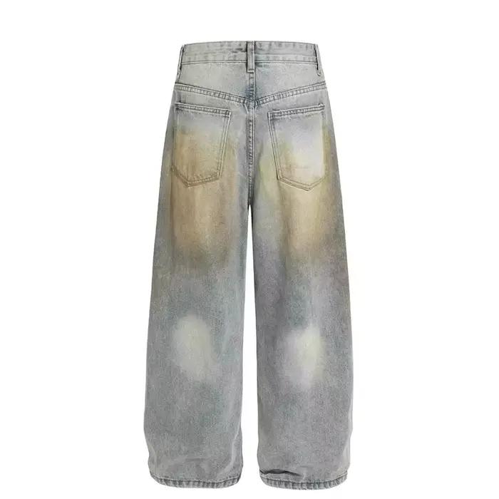 Jean baggy déchiré style streetwear américain pour homme