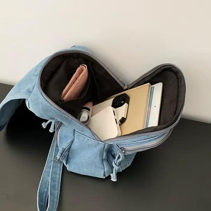 Sac à dos en jean tendance pour femme