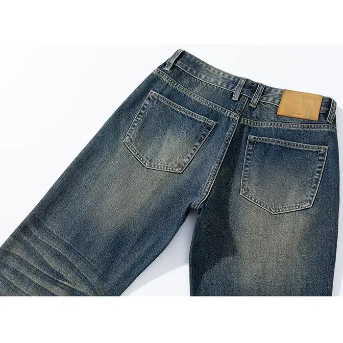 KSTUN Boot Cut Jeans Hommes Pantalon évasé Lâche Streetwear Vintage