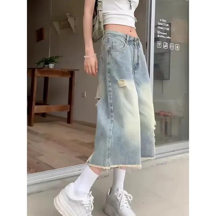 YIBASHU Jeans vintage américains Y2k années 90 pour femmes