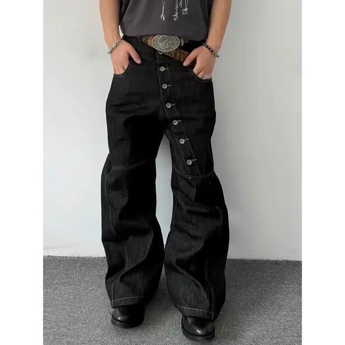 Jean noir taille haute pour femme