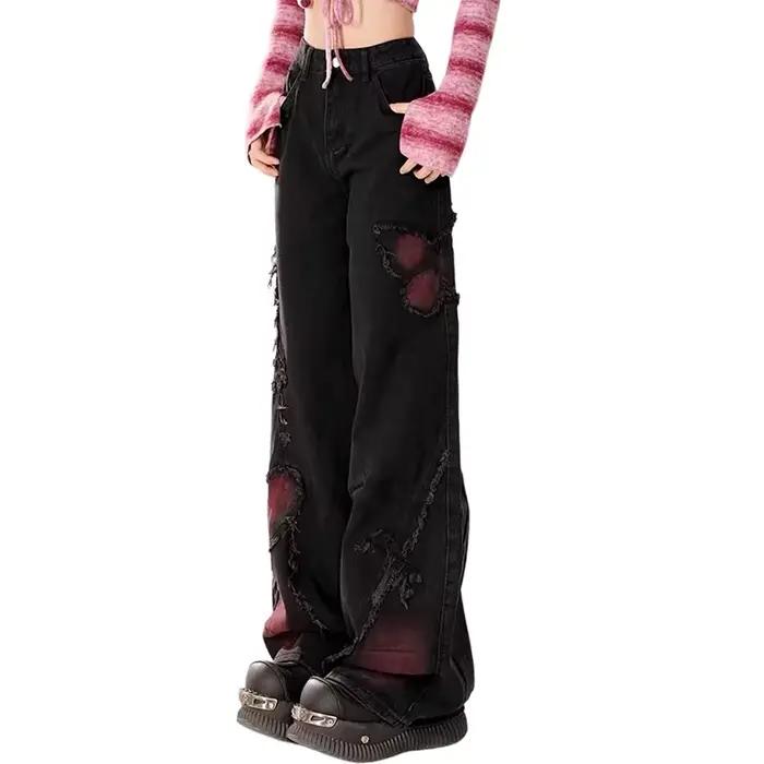 ZHIZOU – jean Baggy papillon pour femmes