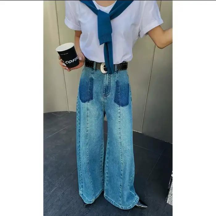 Nouveau jean en jean délavé