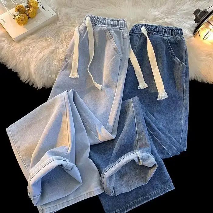 Jean ample tendance coupe droite pour homme – Style coréen