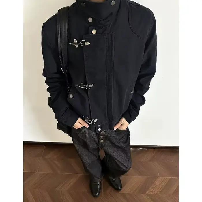 Veste noire Vintage américaine pour femmes