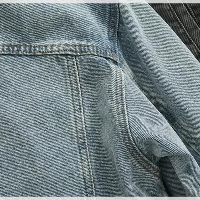 At Silhouette-Veste en jean multi-poches pour homme