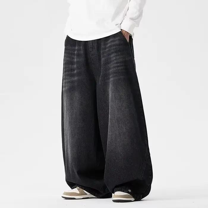 Pantalon en jean décontracté unisexe style japonais et hongkongais