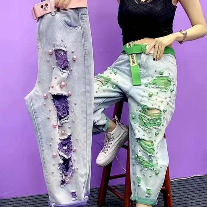 Nouveau Pantalon en jean tendance Printemps-Été 2026 pour femme