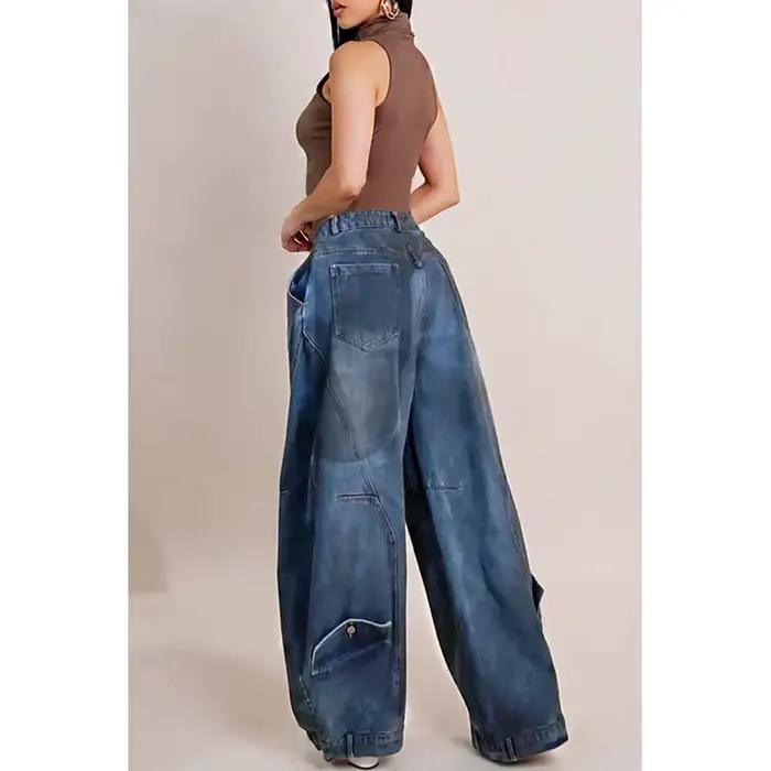 Y2K – Jean en Denim ample pour femmes