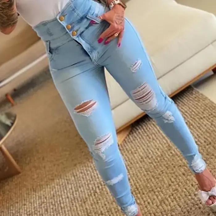 Pantalon crayon jean femme décontracté en denim épais pour printemps été kalenmos pantalon longueur cheville style y2k