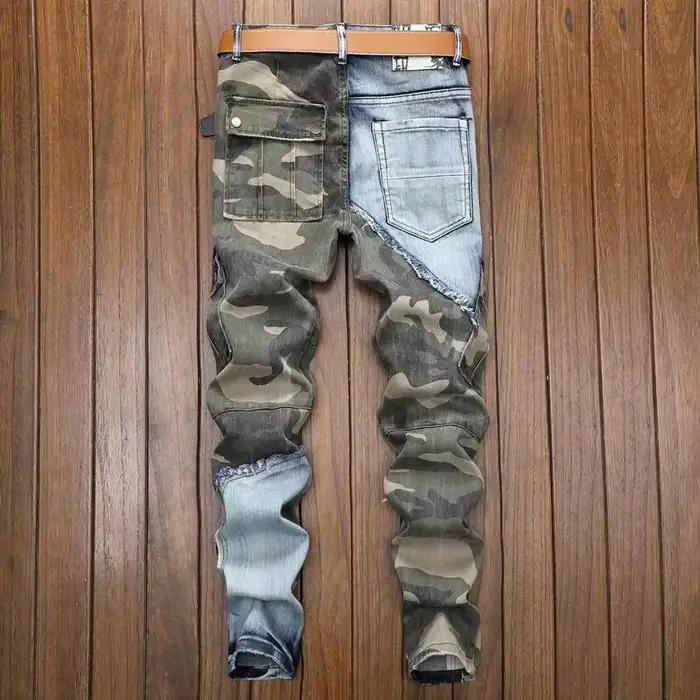 Jean Patchwork pour hommes