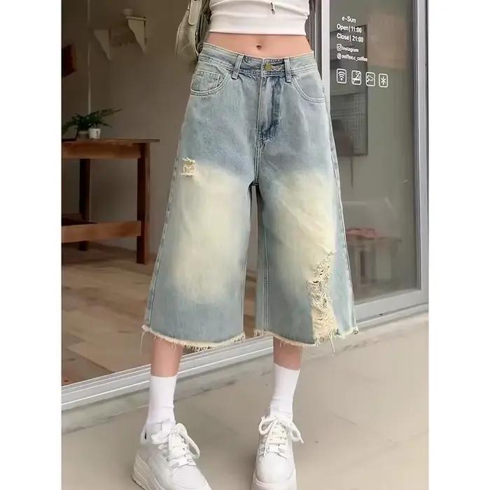 YIBASHU Jeans vintage américains Y2k années 90 pour femmes