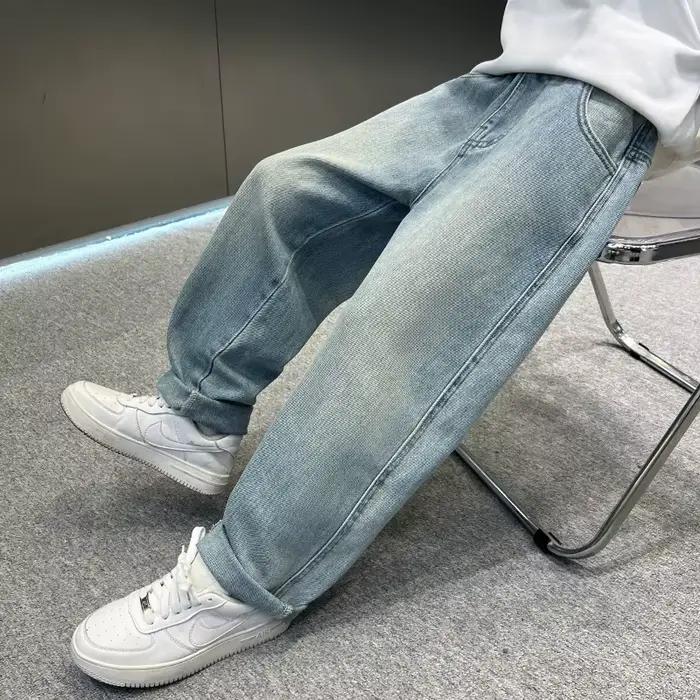 Nouveau Design enfants Baggy jean pour adolescents garçons décontracté Style ample dessin animé Denim pantalon élégant