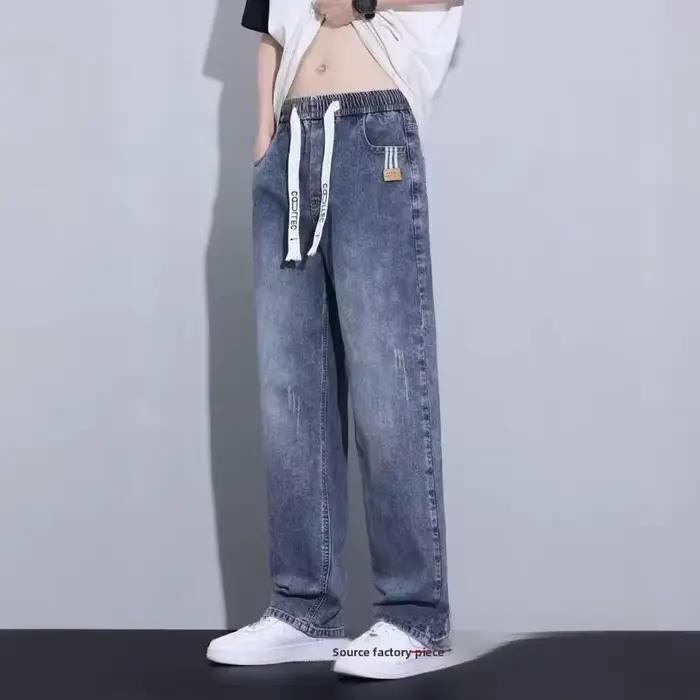 Jeans slim droits d'été pour adolescents