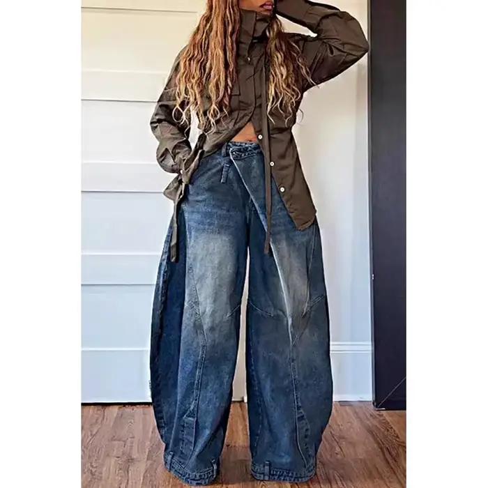 Y2K – Jean en Denim ample pour femmes