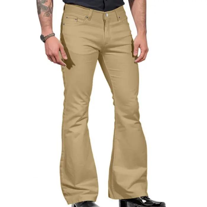 Jean Vintage à la Mode, Coupe Cintrée et Évasée pour Hommes Occasions Spéciales et Journées Actives
