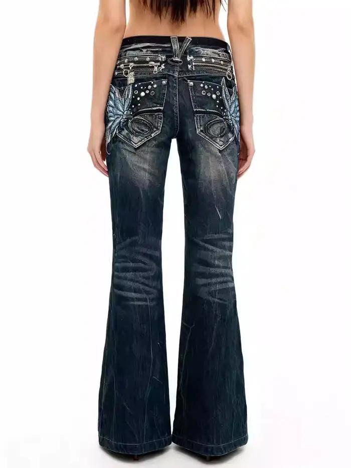 Jeans taille basse pour femmes