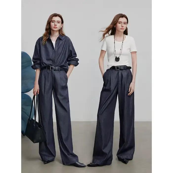 TOYOUTH femmes Denim Jean 2025 printemps nouveau pantalon Long 8518042