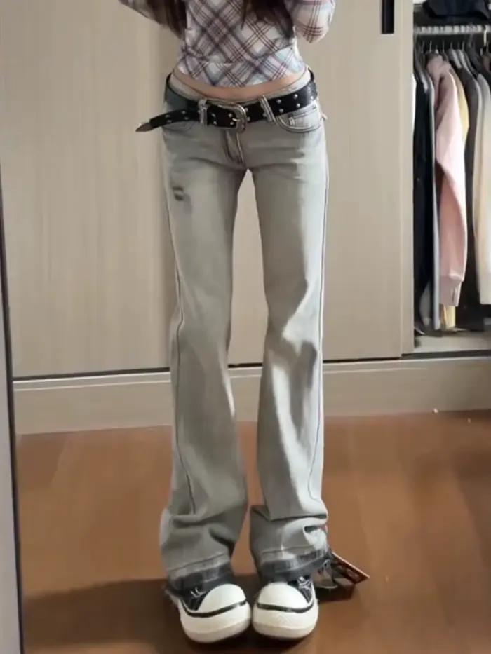 Jean taille basse pour femmes