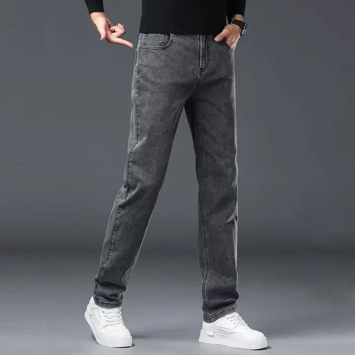 Jean Slim pour hommes, mode coréenne