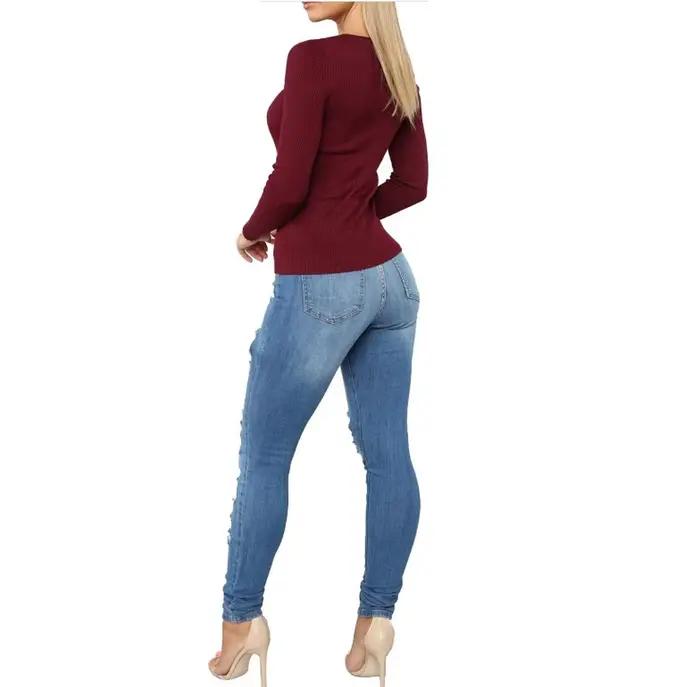 Jeans déchirés pour femmes