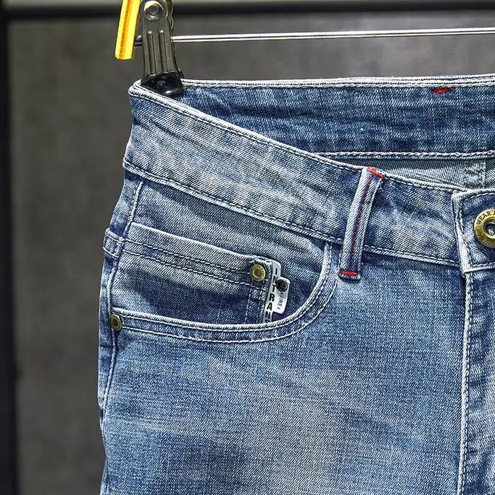 Jean Déchiré Slim pour Homme, Style Hip Hop, Streetwear Coréen Vintage DistMurcia Pantalon de Personnalité Occasions Quotidiennes et Spéciales