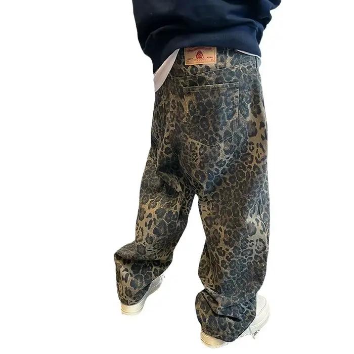 Jean Cargo Imprimé Léopard pour Homme