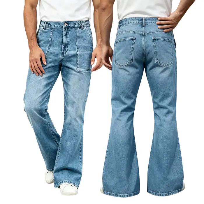 Pantalon en jean évasé pour homme