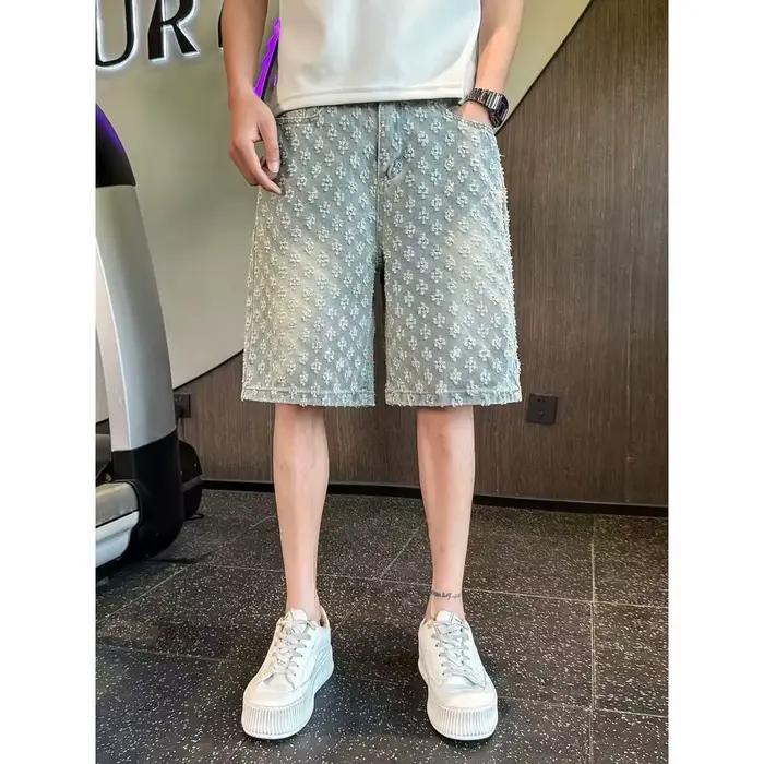 Shorts en jean amples pour hommes