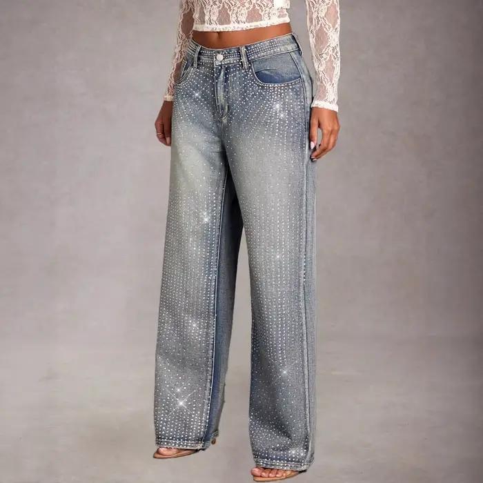 Jean droit en denim pour femme 2026