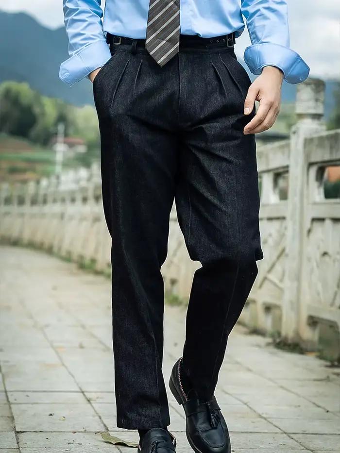 POT & CRAFTSMAN nouvelle silhouette décontractée américaine pantalons droits amples décontractés Squire jeans neuf