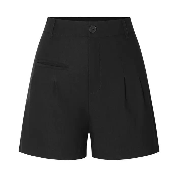 Shorts d'été pour femmes, taille haute, coupe élégante, coton et polyester, style de plage, parfait pour les voyages, les vacances, le shopping, le travail, les fêtes