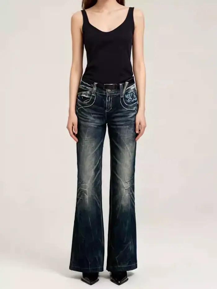 Jeans taille basse pour femmes