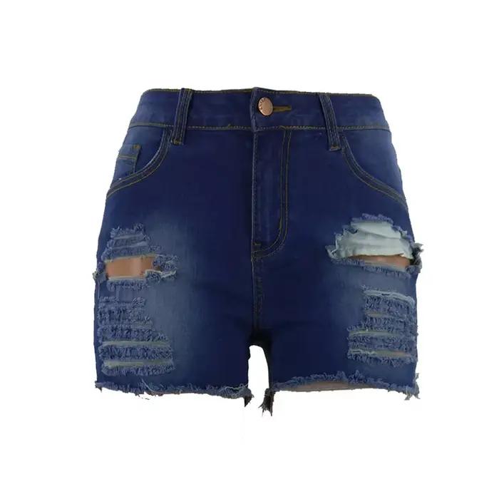 2020 nouveauté été déchiré Denim Shorts mode mince jean