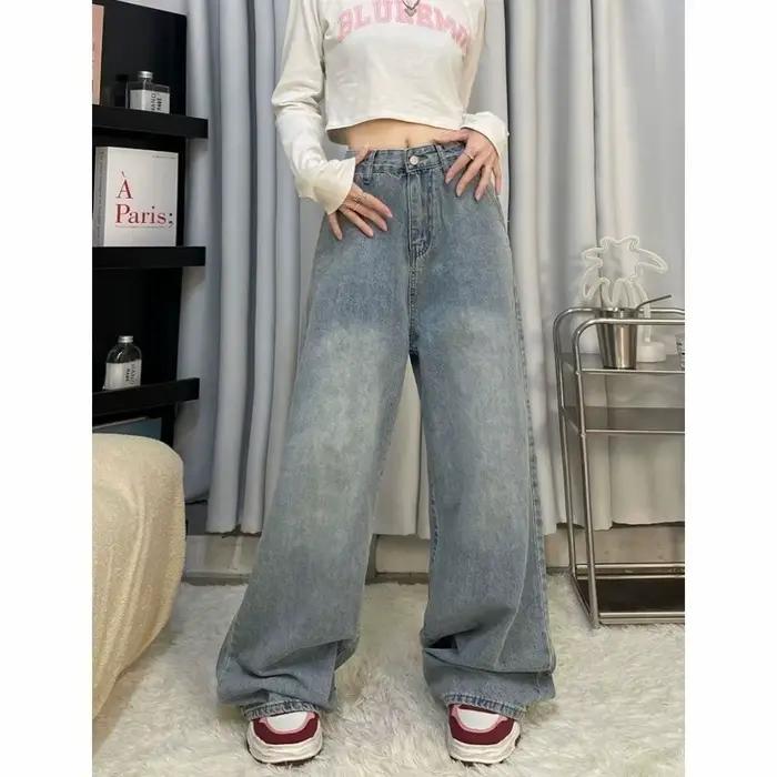 Jean Harajuku Sanrios Y2K Hello Kittys tendance Anime Kawai Kt pantalon à jambes larges ample pour femmes