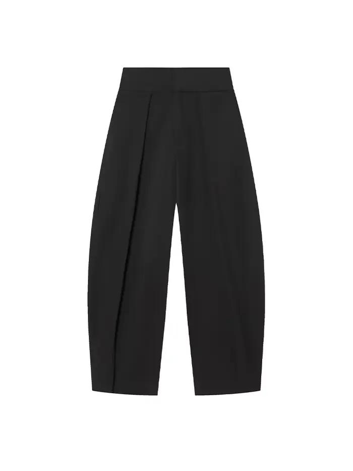 Pantalon plissé élégant vintage pour femme HH