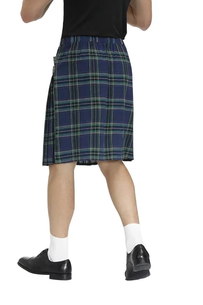 Jupe plissée kilt écossais avant-garde homme polyvalente pour punk hip-hop et occasions spéciales