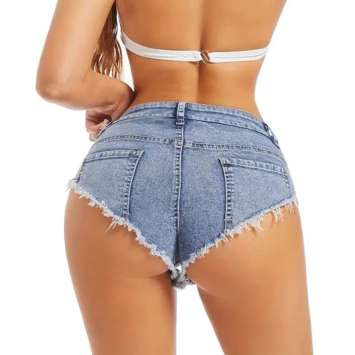 Shorts en jean ultra-courts pour femme